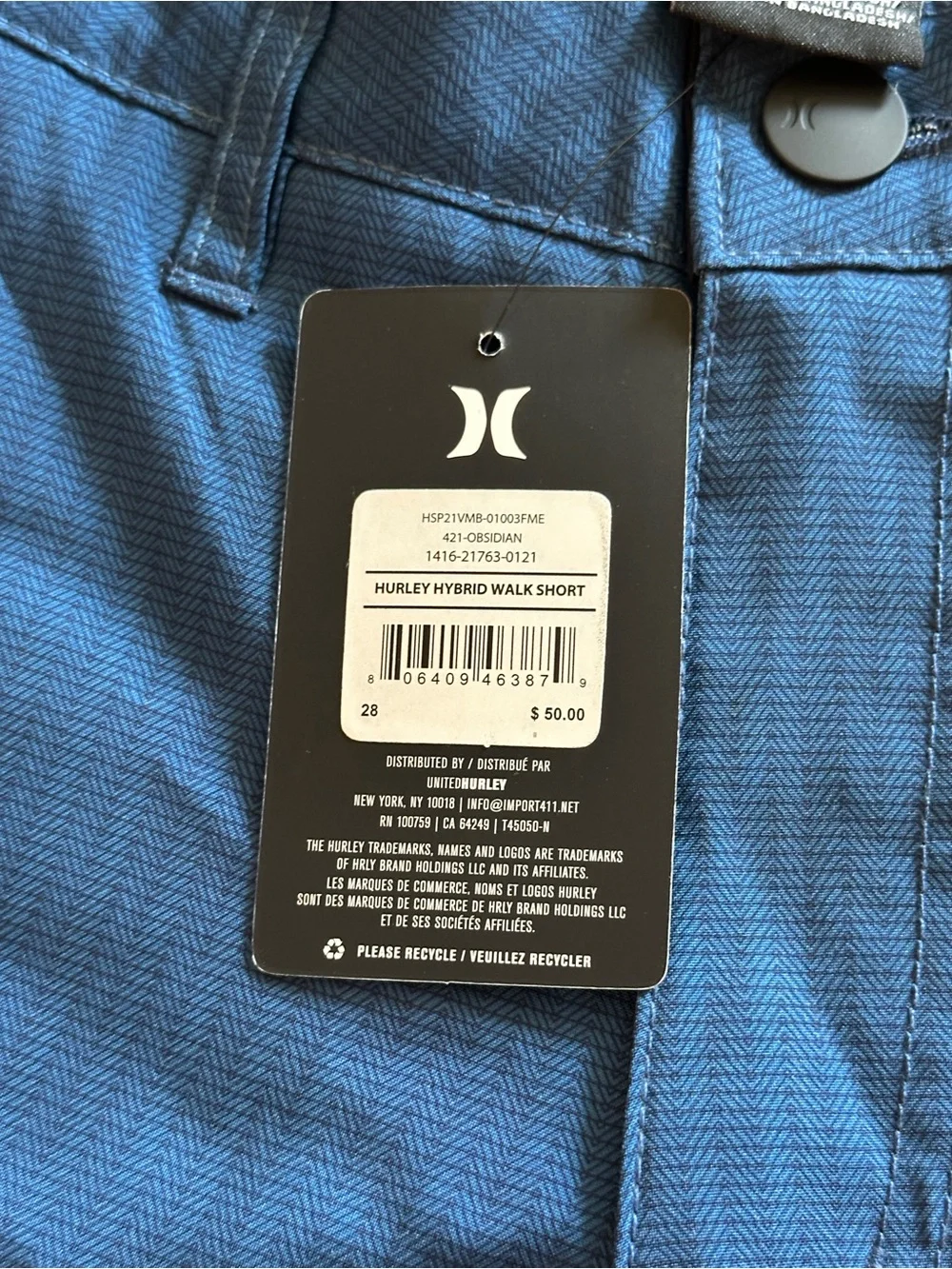 Hurley nwt men